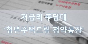 청년 저금리 주택담보대출