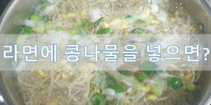 라면 콩나물